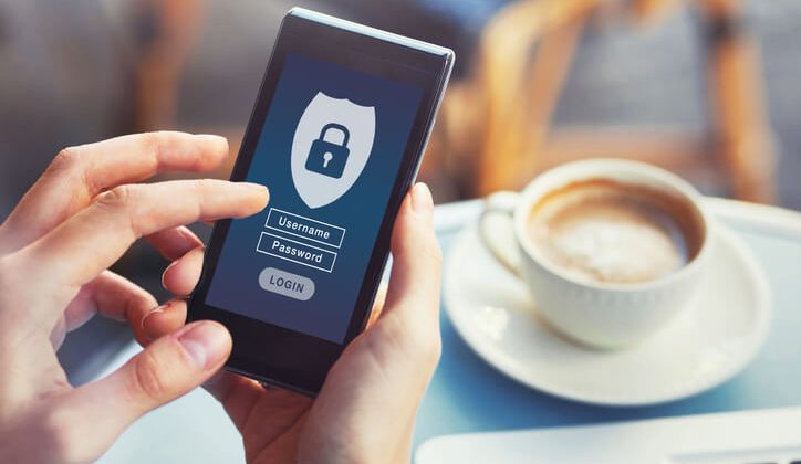 cell phone security image concept