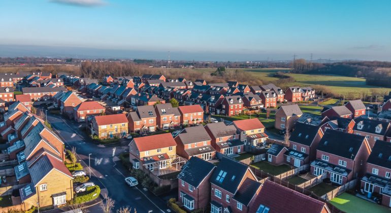 arial view of Cheapest Places to Live in the UK