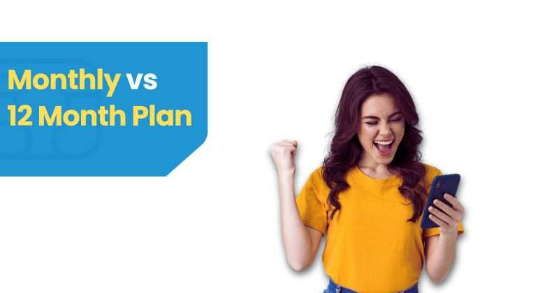 1 month vs 12 month plan