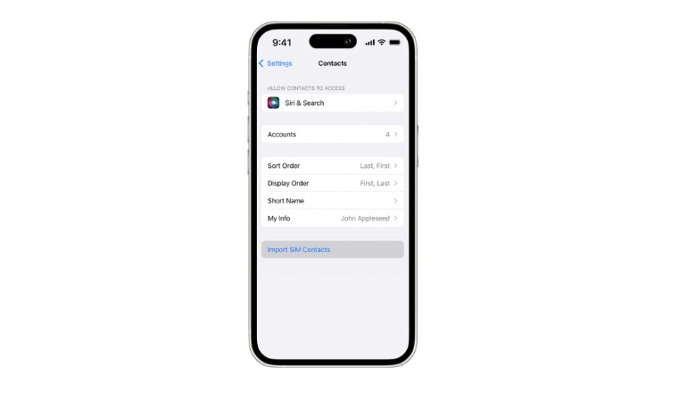 import contacts from iphone before switching sim card