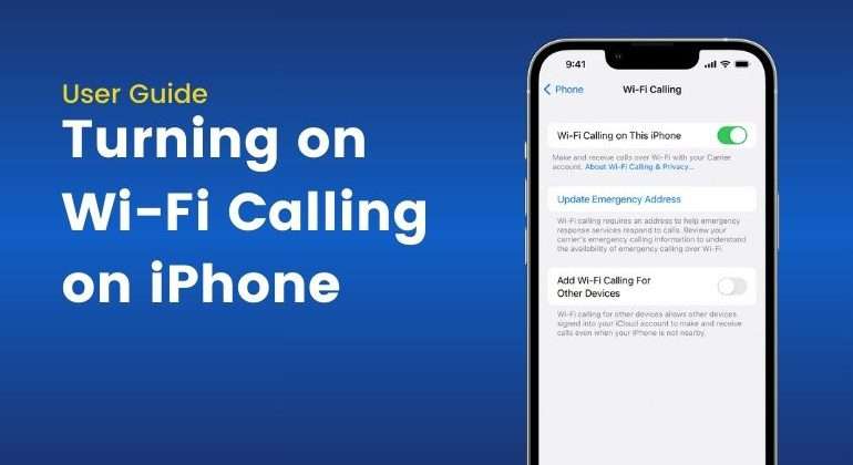Turning on Wi-Fi Calling on iPhone