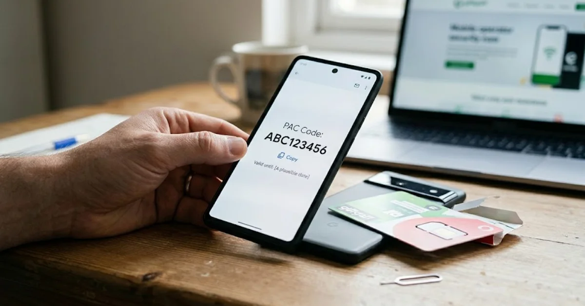transfer number using pac code
