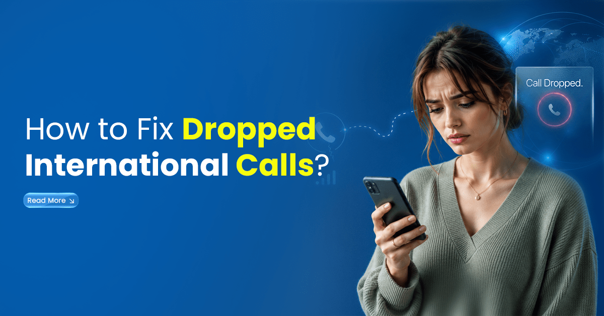 How to find real telecom support banner with a smartphone, security icons and warning alerts on a blue background