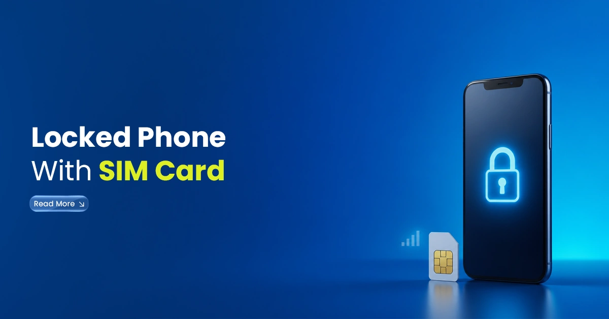 locked phone with sim card