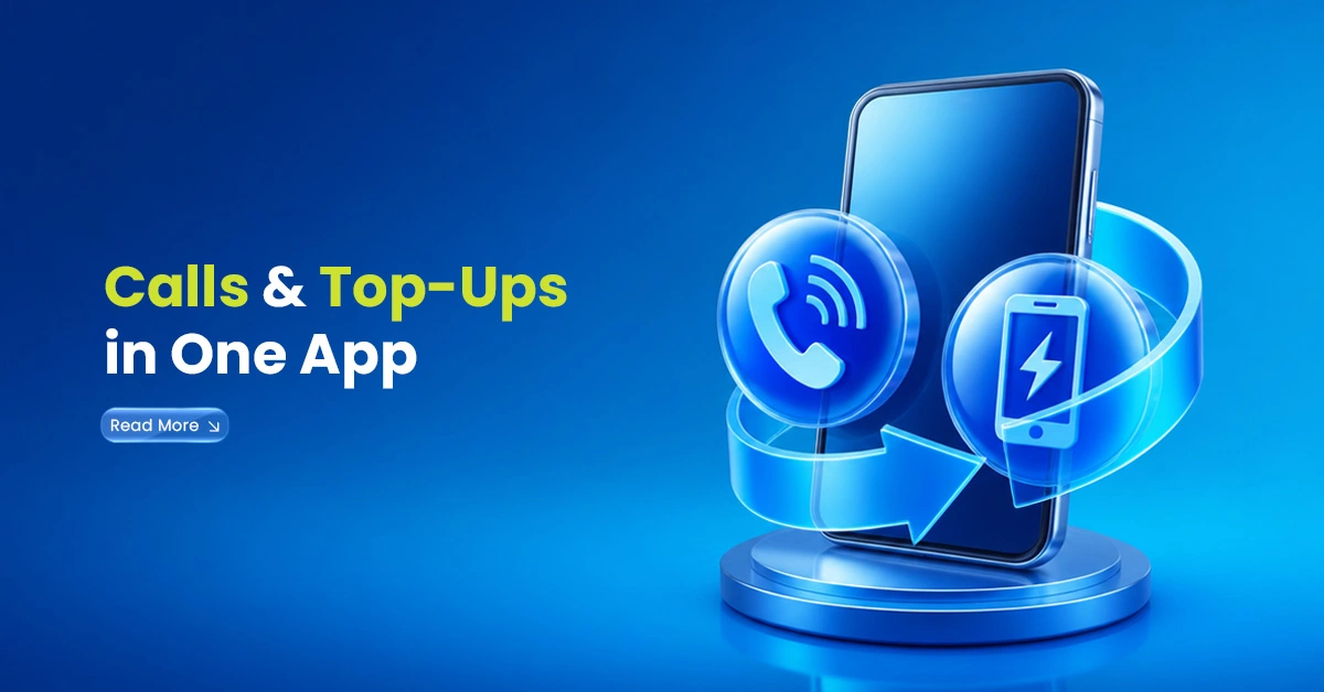 Mobile top-up safety visual with smartphone, shield checkmark, padlock, wallet, and SIM card showing secure online recharge protection.