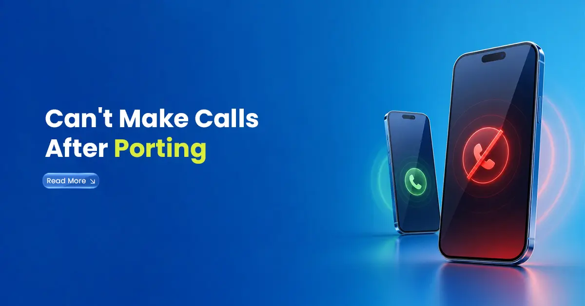 Can't Make Calls After Porting