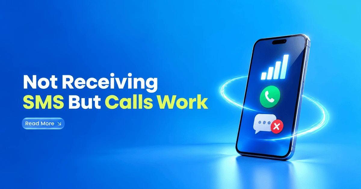 Not Receiving SMS, Calls Work